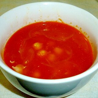 簡単☆トマトと豆のスープ♪